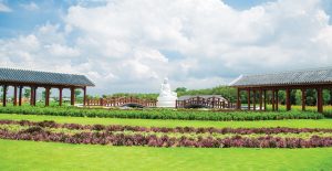 Tượng Phật ngự tại đền trình dự án hoa viên nghĩa trang Cao Cấp Sala Garden