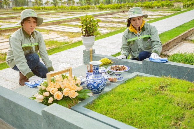 Các phần mộ sẽ được chăm sóc thật kĩ lưỡng và dịp Tết tại Sala Garden 