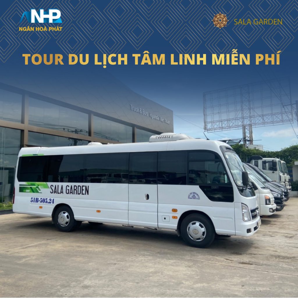 Hoa viên triển khai thêm chuyến xe bus 29 chỗ nhằm phục vụ tour du lịch tâm linh miễn phí